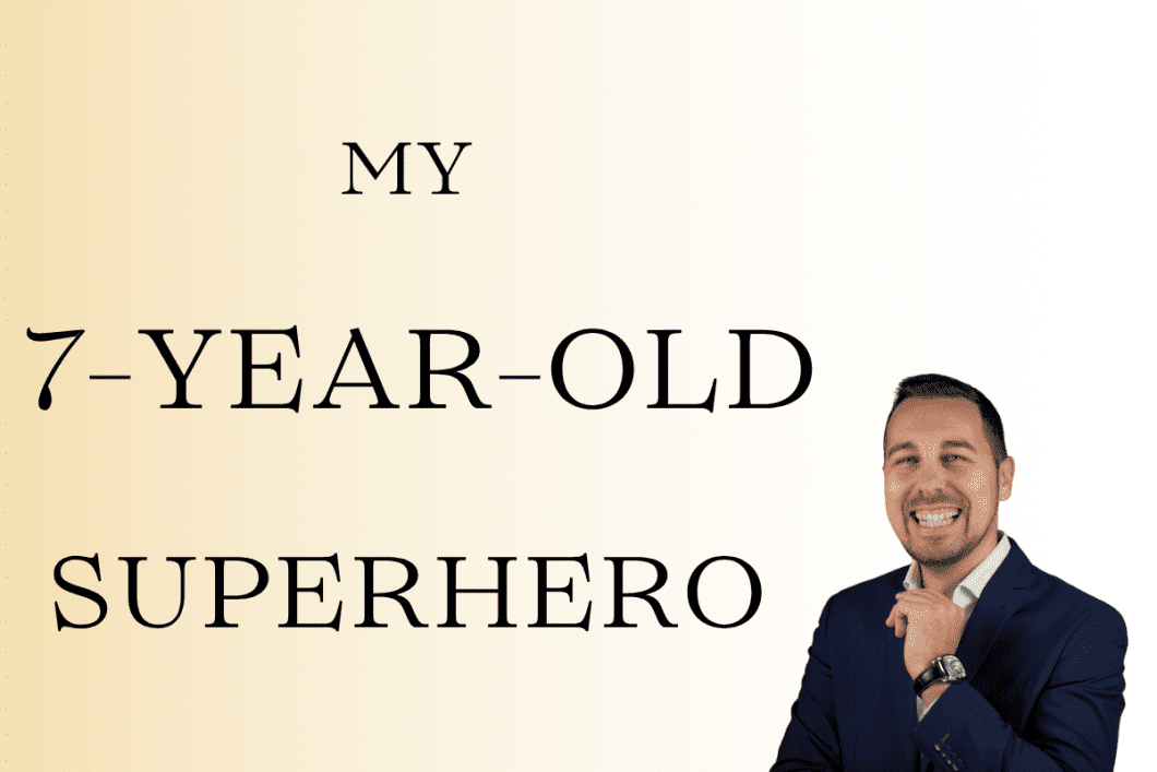 My 7 year old superhero in leadership